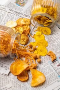 Fried Potato Chips - Salty Wafers - Aloo Chips Homemade Fryums (100gms)