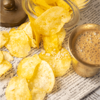 Fried Potato Chips - Salty Wafers - Aloo Chips Homemade Fryums (100gms)