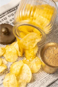 Fried Potato Chips - Salty Wafers - Aloo Chips Homemade Fryums (100gms)
