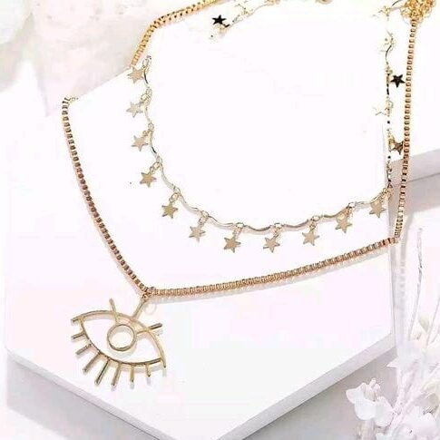 Graceful Illuminati Star Eye Chain Necklace