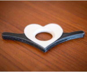 Heart Shaped Ring Book Holder - One hand book holder - Thumb holder - 3D printed