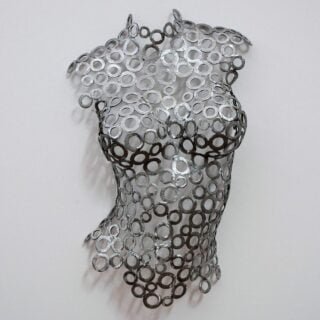 Large Woman Model Statue – Lifesize Torso Sculpture – Female Bust – Handmade metal Wall Art