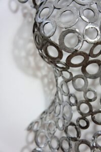 Large Woman Model Statue – Lifesize Torso Sculpture – Female Bust – Handmade metal Wall Art