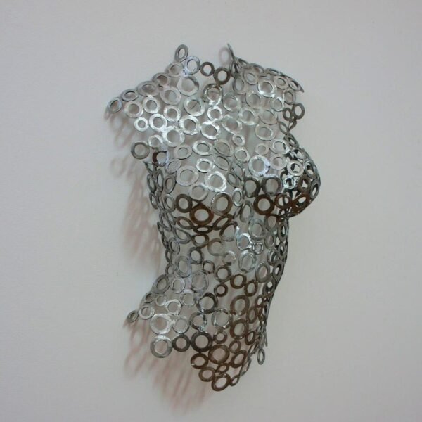 Large Woman Model Statue – Lifesize Torso Sculpture – Female Bust – Handmade metal Wall Art