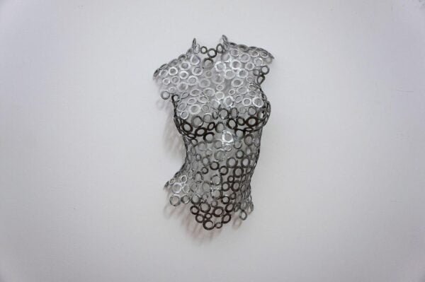 Large Woman Model Statue – Lifesize Torso Sculpture – Female Bust – Handmade metal Wall Art