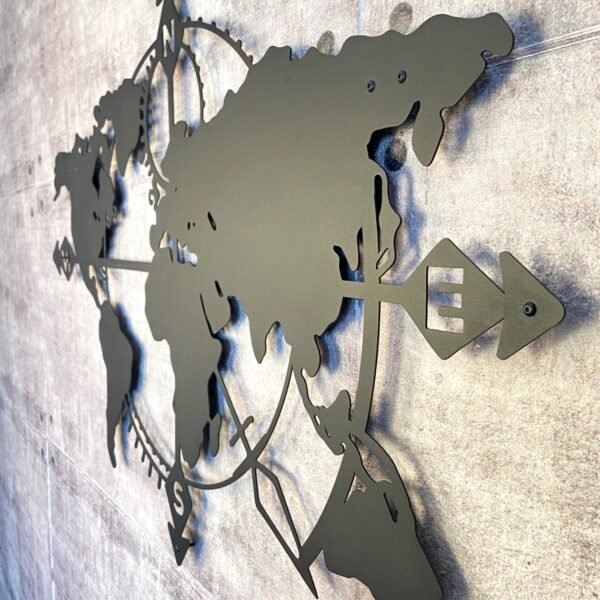 Map of Life, Metal World Map, Wall Decor, Wall Art, Wall Hangings