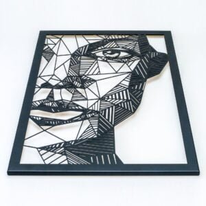 Abstract Woman Art Face Metal Wall Sculpture Home Decor