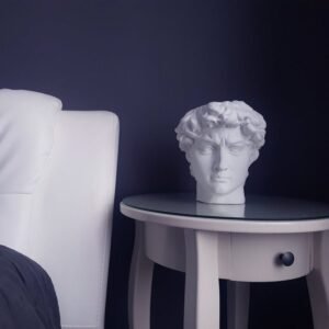 Desk Sculpture David Statue Head Planter Pen Holder