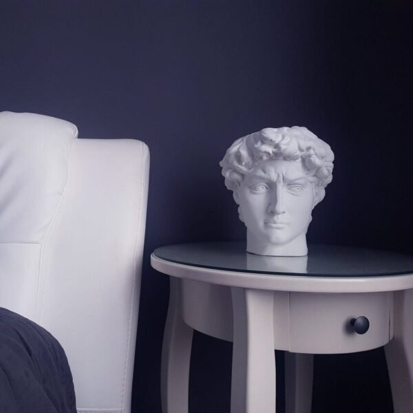 Desk Sculpture David Statue Head Planter Pen Holder