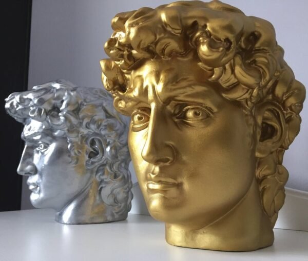Desk Sculpture David Statue Head Planter Pen Holder
