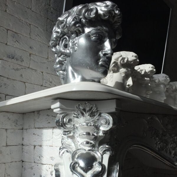 Desk Sculpture David Statue Head Planter Pen Holder