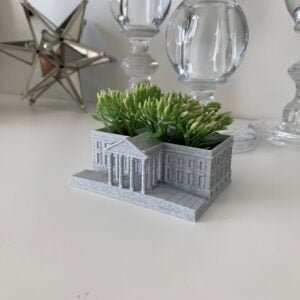 USA WHITE HOUSE Replica Miniature Model Planter Vase