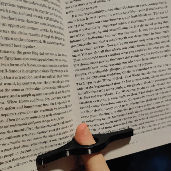 Book ring - One hand book holder - Thumb holder - 3D printed