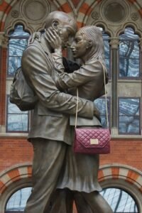 Meet Me Statue at St Pancras Station London - 3D Printed Replica - Home Decor Centerpiece