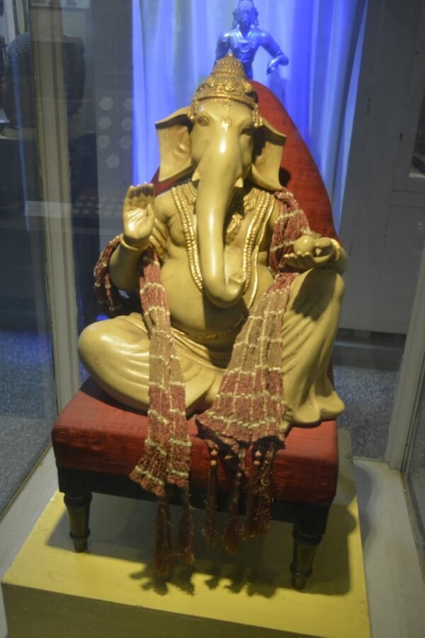 Ganesha Statue Sitting In Singhasana At Raja Dinkar Kelkar Museum Pune India
