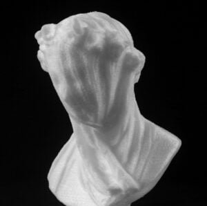 The Veiled Lady Sculpture 3d printed