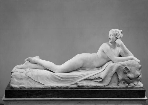 Reclining Venus with Cupid - Home Decor Sculpture