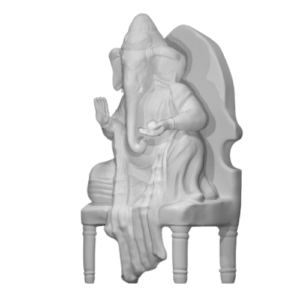 Ganesha Statue Sitting In Singhasana At Raja Dinkar Kelkar Museum Pune India