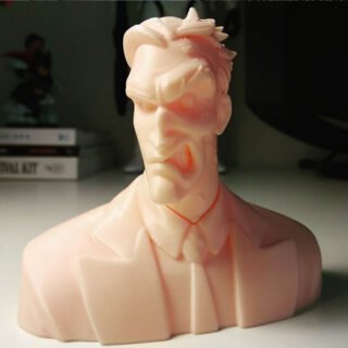 Harvey Dent Two-Face Bust 3d printed