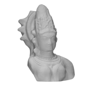 bust statue depicting Lakshmi or Laxmi