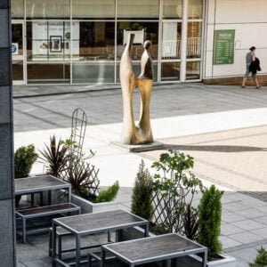 To Meet Again Sculpture - Home Decor Centerpiece