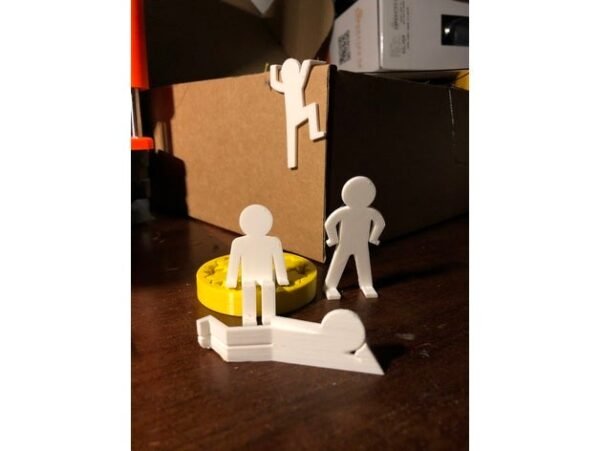 3D Printed Abstract Person Desk Decor Set Office Mother’s Day gifts Climbing Sitting Laying Standing Person Thin Man