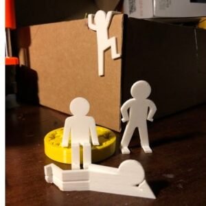 3D Printed Abstract Person Desk Decor Set Office Mother’s Day gifts Climbing Sitting Laying Standing Person Thin Man