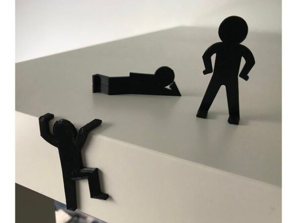 3D Printed Abstract Person Desk Decor Set Office Mother’s Day gifts Climbing Sitting Laying Standing Person Thin Man