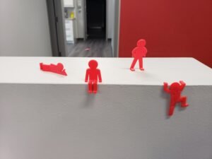 3D Printed Abstract Person Desk Decor Set Office Mother’s Day gifts Climbing Sitting Laying Standing Person Thin Man