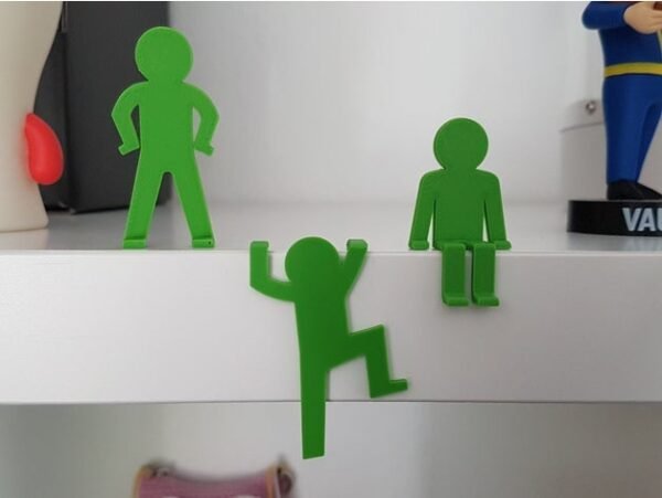 3D Printed Abstract Person Desk Decor Set Office Mother’s Day gifts Climbing Sitting Laying Standing Person Thin Man