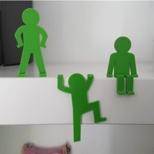 3D Printed Abstract Person Desk Decor Set Office Mother’s Day gifts Climbing Sitting Laying Standing Person Thin Man