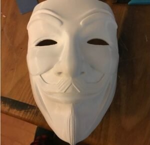 Anonymous mask - Guy Fawkes mask - V for Vendetta mask - Freedom mask - Collectible