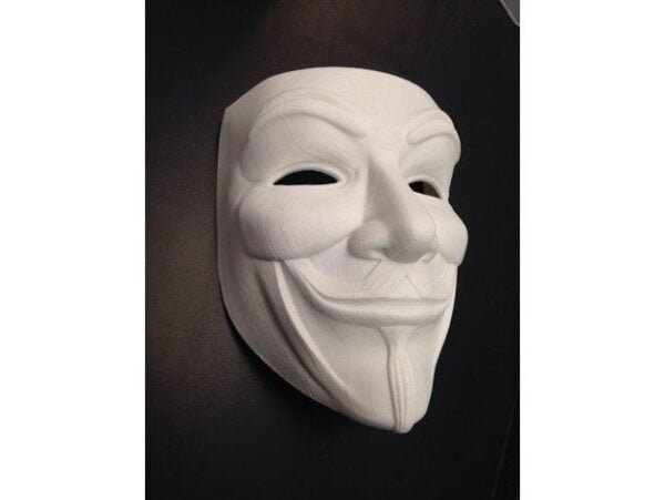 Anonymous mask - Guy Fawkes mask - V for Vendetta mask - Freedom mask - Collectible