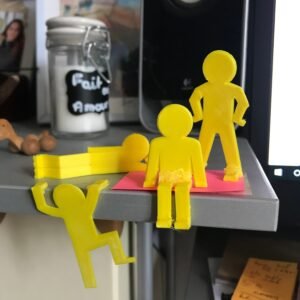 3D Printed Abstract Person Desk Decor Set Office Mother’s Day gifts Climbing Sitting Laying Standing Person Thin Man
