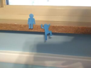3D Printed Abstract Person Desk Decor Set Office Mother’s Day gifts Climbing Sitting Laying Standing Person Thin Man
