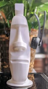 Easter Island Moai Statue Headphone Rack Pacific / Polynesian Archipelago-Themed Headset Hanger Stand