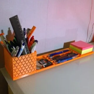 Compact Desk Organizer | Minimalistic Office Setup Deco