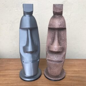 Easter Island Moai Statue Headphone Rack Pacific / Polynesian Archipelago-Themed Headset Hanger Stand