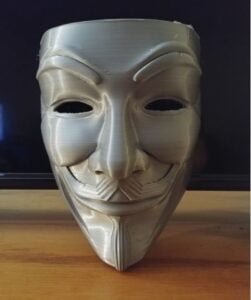 Anonymous mask - Guy Fawkes mask - V for Vendetta mask - Freedom mask - Collectible