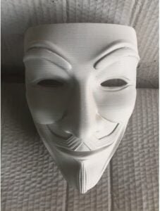 Anonymous mask - Guy Fawkes mask - V for Vendetta mask - Freedom mask - Collectible