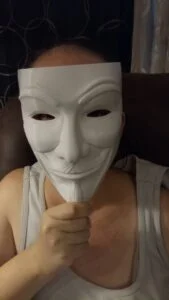 Anonymous mask - Guy Fawkes mask - V for Vendetta mask - Freedom mask - Collectible