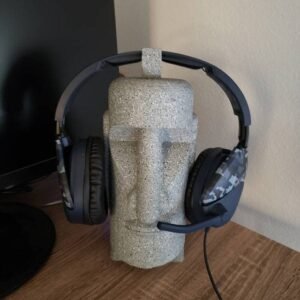 Moai Head Easter Island Sculpture Headset Hanger