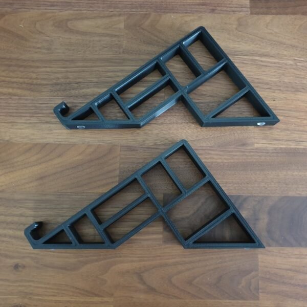 3D Printed Geometric Laptop Macbook Stand Mount Dock Multiple Colours Non-Slip Rubber Feet Storage Accessory