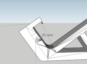 3D Printed Geometric Laptop/Notebook/Laptop Stand.