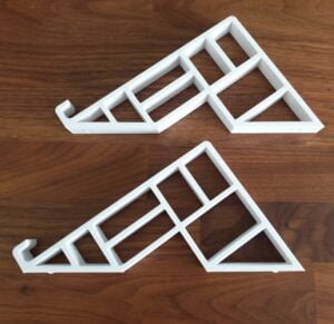 3D Printed Geometric Laptop Macbook Stand Mount Dock Multiple Colours Non-Slip Rubber Feet Storage Accessory