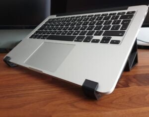 3D Printed Geometric Laptop Macbook Stand Mount Dock Multiple Colours Non-Slip Rubber Feet Storage Accessory