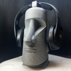 Moai Head Easter Island Sculpture Headset Hanger