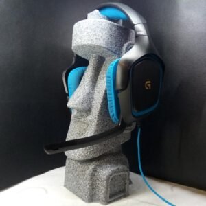 Headphone Stand Easter Island Style Moai Statue Rack