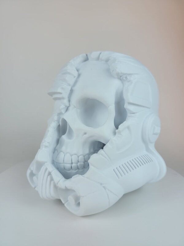 3D Printed 8" Star Wars Inspired Deathtrooper Stormtrooper Skull Model Display