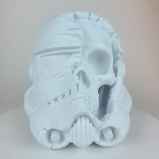 3D Printed 8" Star Wars Inspired Deathtrooper Stormtrooper Skull Model Display